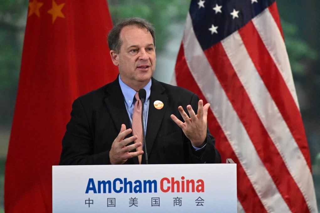 Sean Stein, president of the US-China Business Council, seen here in April, spoke at the Bund Summit in Shanghai on Saturday. Photo: AFP