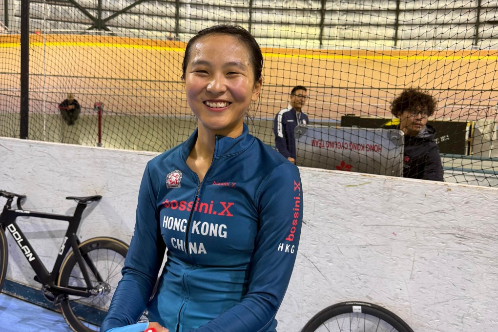 Ceci Lee takes a moment during training at Hong Kong’s base in Australia. Photo: Ceci Lee