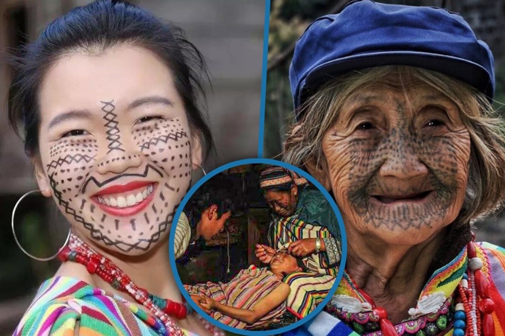Women of the Dulong ethnic minority in China traditionally tattoo their faces to prevent abduction and are also known for drinking alcohol instead of water. Photo: Sohu/Zhihu