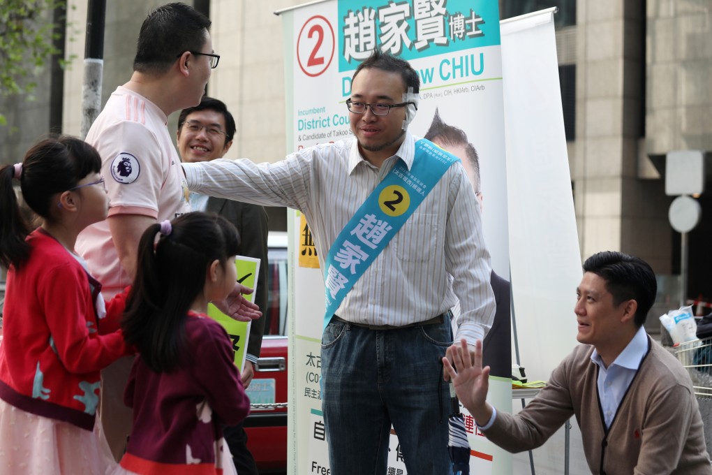 Andrew Chiu, who was hurt during a 2019 protest, was released two years ahead of schedule. Photo: Xiaomei Chen