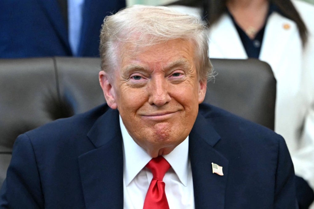 US President Donald Trump smiles during an announcement in the Oval Office earlier this month. Photo: AFP