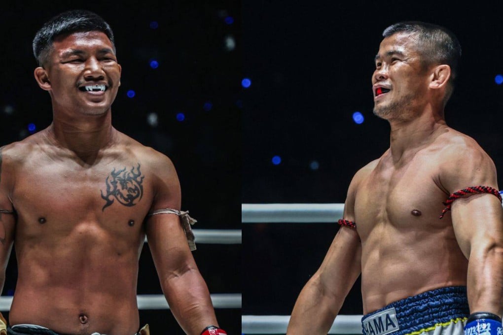 Rodtang Jitmuangnon (left) will face fellow Thai Nong-O Hama for the vacant ONE flyweight Muay Thai world title at ONE 173 in Tokyo next month. Photo: Handout