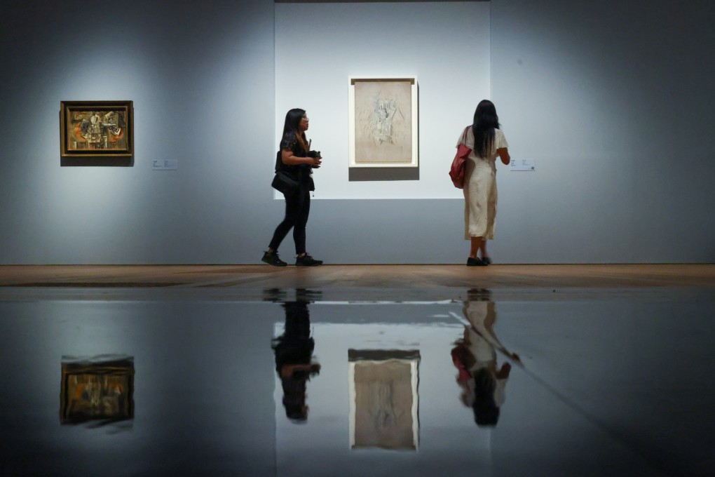 (Left to right) “Dead Birds” and “Sacre-Coeur” by Pablo Picasso are showcased at an M+ special exhibition. Photo: Nora Tam
