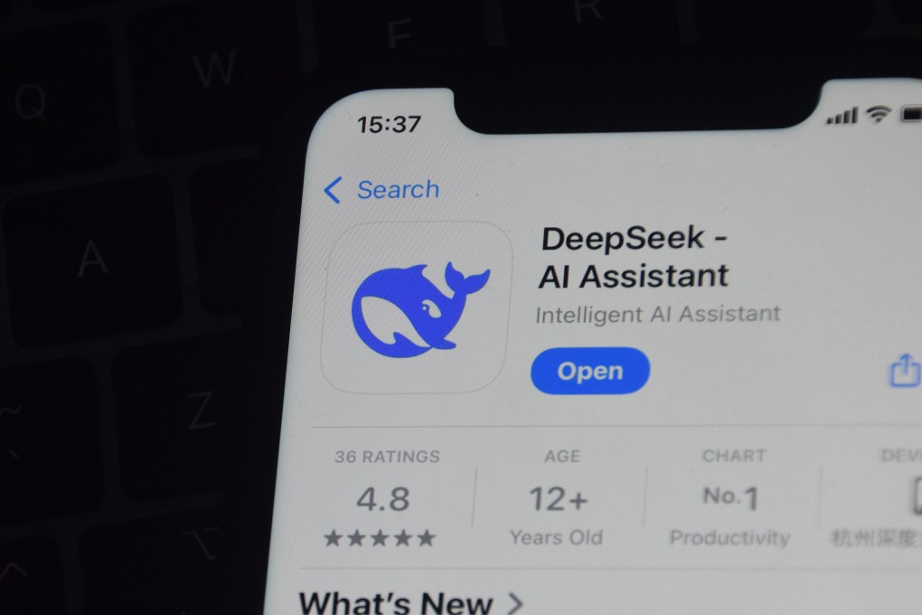 AI-native apps, such as the namesake consumer-facing chatbot of DeepSeek, had 287 million users in September. Photo: Zuma Press Wire/TNS