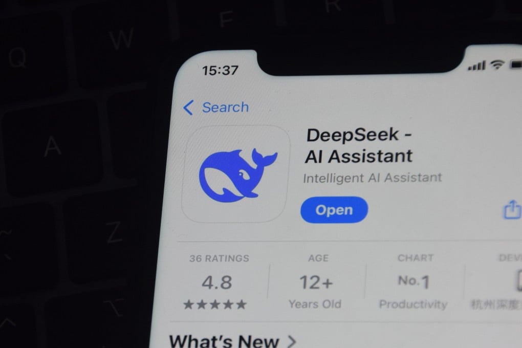 AI-native apps, such as the namesake consumer-facing chatbot of DeepSeek, had 287 million users in September. Photo: Zuma Press Wire/TNS