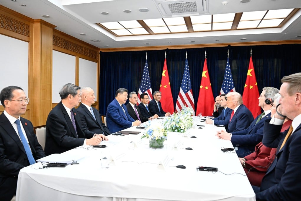 Chinese President Xi Jinping meets with US President Donald Trump in Busan, South Korea, on Thursday. Photo: Xinhua