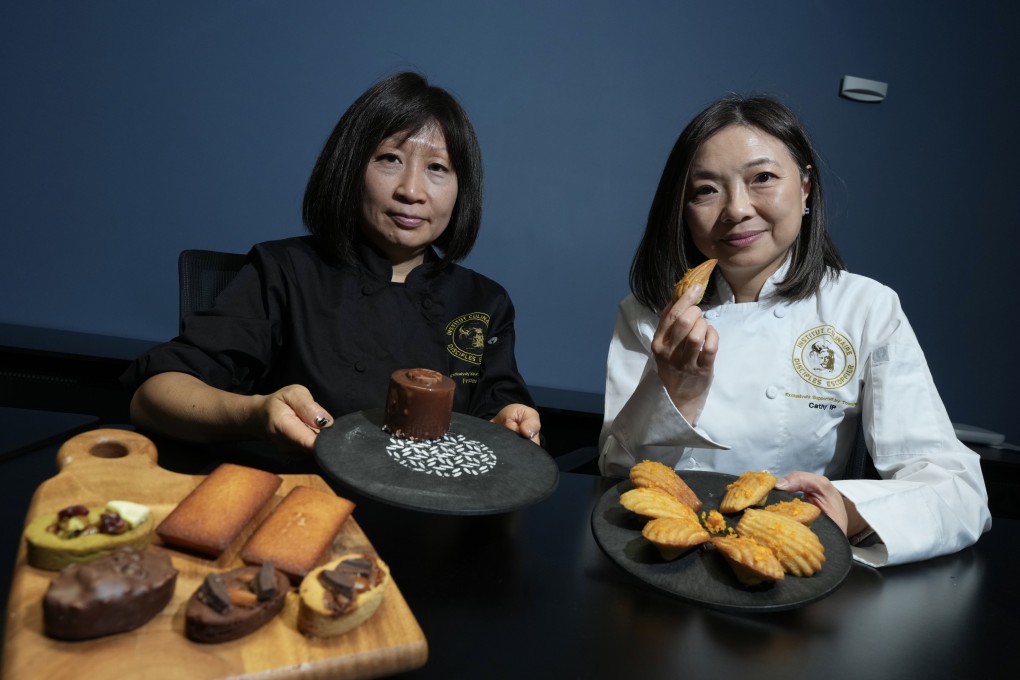 Frances Lam (left) and Cathy Ip of Batter Twins, one of the winning bakeries at Hong Kong’s inaugural French Bakery Cup. Ip says that for her, baking is a form of “stress relief”. Photo: Karma Lo