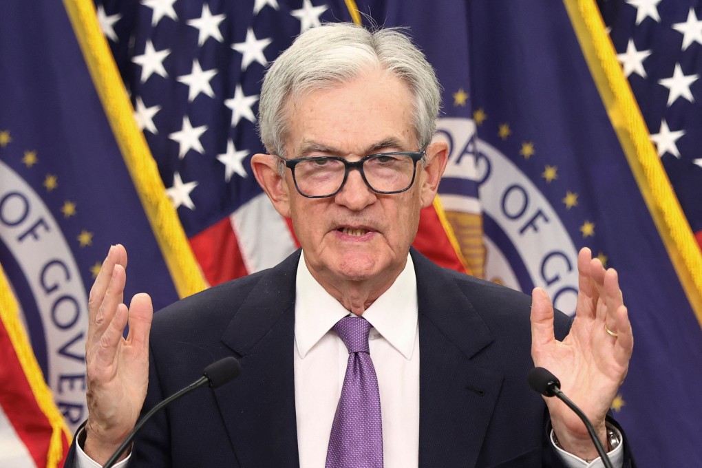 US Federal Reserve Chair Jerome Powell holds a press conference in Washington after the Fed cut interest rates by quarter of a percentage point on Wednesday. Photo: Reuters