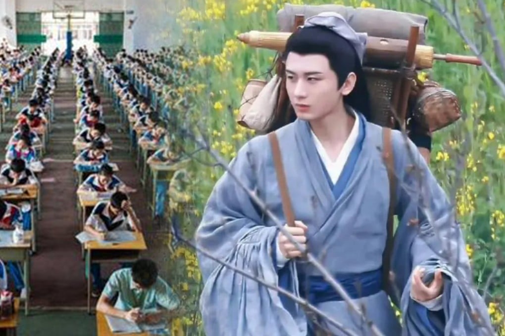 An imperial examination In ancient China took into account the appearance of candidates when deciding who should sit the test. Photo: SCMP composite/Sohu/RedNote