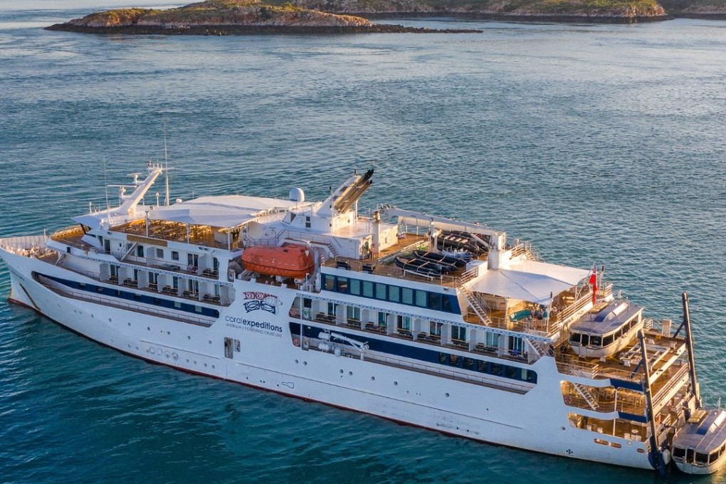 The Coral Adventurer cruise ship. Photo: Instagram/coralexpeditions