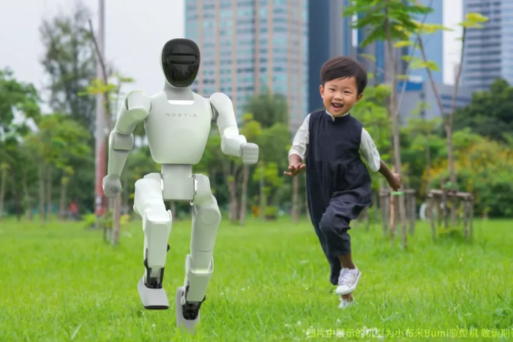 Noetix Robotics, a Beijing-based start-up, has introduced an affordable, “family-friendly” humanoid, marking a step in China’s efforts to bring such machines from laboratories and shops into homes. Photo: QQ.com