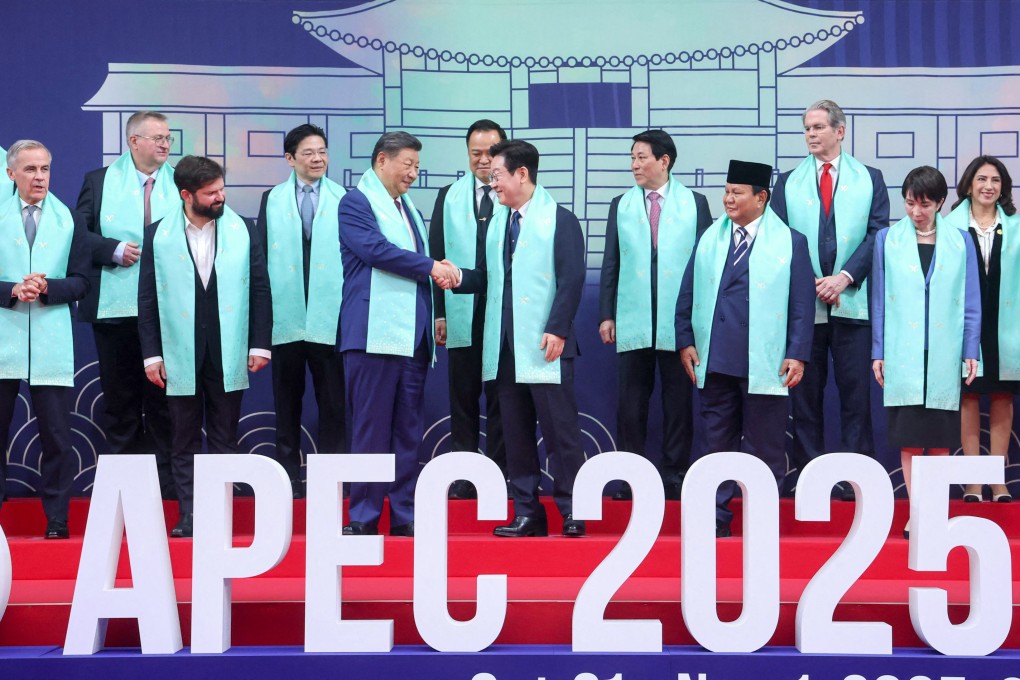 Apec leaders ended two days of meetings in Gyeongju, South Korea, with a call to uphold trade and investment. Photo: AFP