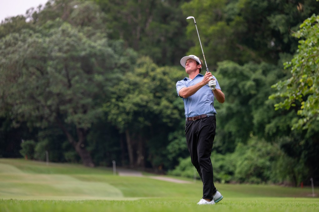 MJ Maguire in action at Hong Kong Golf Club on Saturday. Photo: Asian Tour