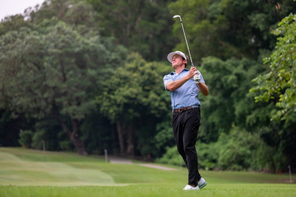 MJ Maguire in action at Hong Kong Golf Club on Saturday. Photo: Asian Tour