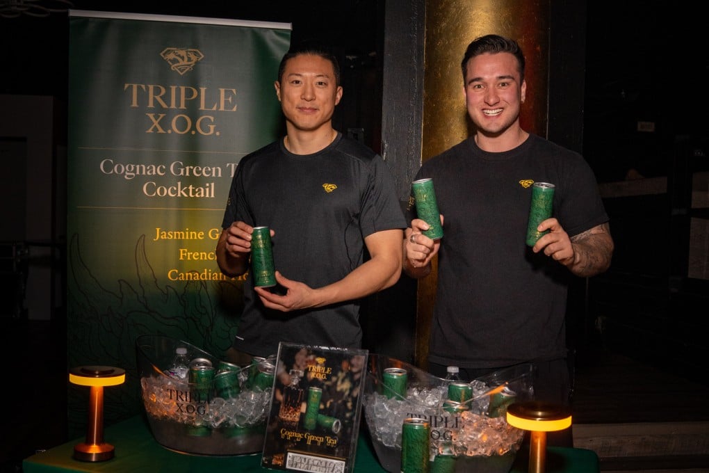 Triple X.O.G.’s co-founders Felix Chen (left) and Rudy Pham. The Vancouver-based drinkmakers recently appeared on Dragons’ Den in Canada, where they accepted an offer from entrepreneur Manjit Minhas. Photo: Triple X.O.G.
