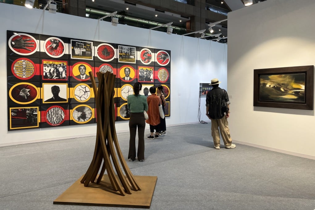 Hong Kong gallery de Sarthe’s booth at Art Taipei 2025. Owner Pascal de Sarthe said, “Art Taipei delivered” this year. Photo: Enid Tsui