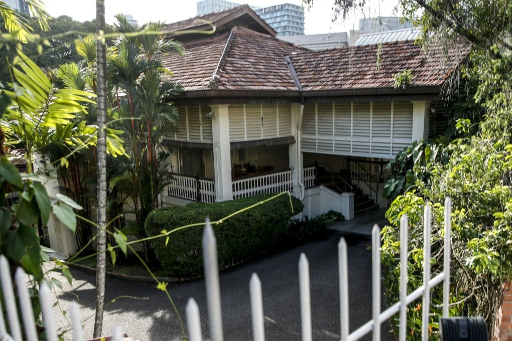 The 38 Oxley Road house was the residence of Singapore’s first prime minister, the late Lee Kuan Yew. Photo: EPA