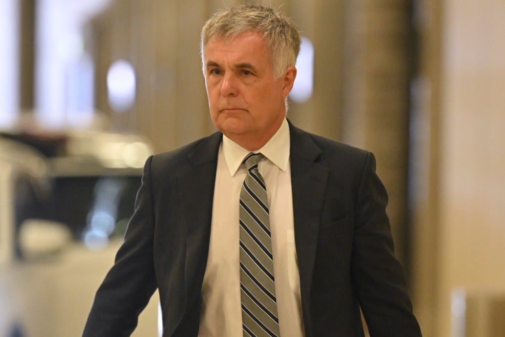 Optus CEO Stephen Rue arrives at Parliament House in Canberra on October 7. Photo: EPA