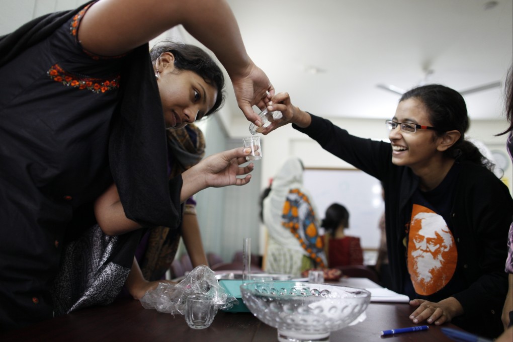 Students at the Asian University for Women in Bangladesh. The university hopes to evacuate students from the conflict zone in Gaza and give them a chance to study again. Photo: Handout