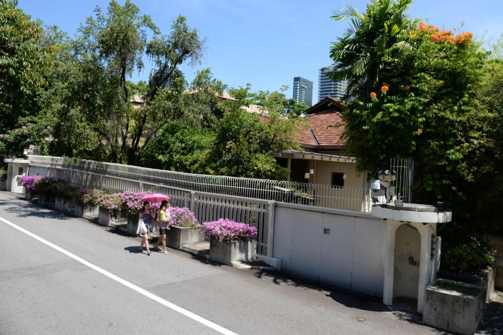 The home of Singapore’s founding prime minister Lee Kuan Yew on 38 Oxley Road. The city state’s government is set to preserve the site as a national monument. Photo: AFP