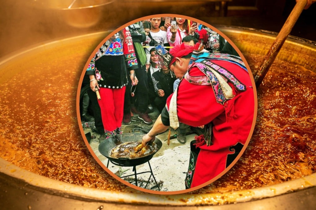 An ancient Chinese ritual sees a pot of boiling oil used to decide a person’s guilt or innocence. Photo: SCMP composite/Shutterstock/Baidu