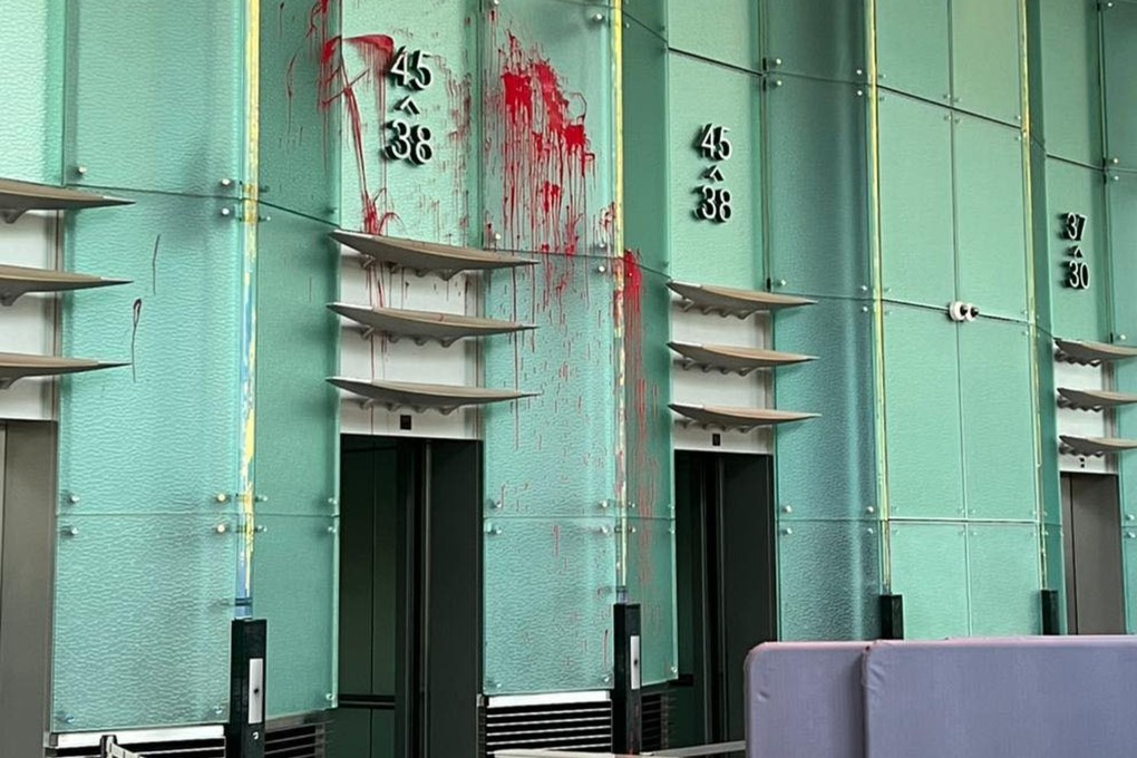 Officers arrested the 49-year-old man on suspicion of criminal damage and common assault. Photo: Handout