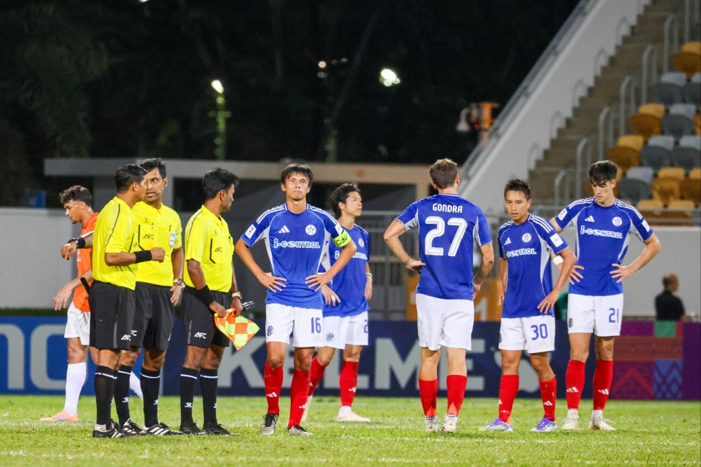 Eastern’s players struggled with their emotions after the 7-0 defeat by Ratchaburi. Photo: Nora Tam
