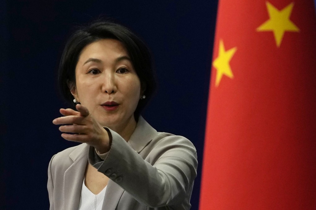Chinese foreign ministry spokeswoman Mao Ning said Beijing’s position was “clear and firm” on the issue. Photo: AP