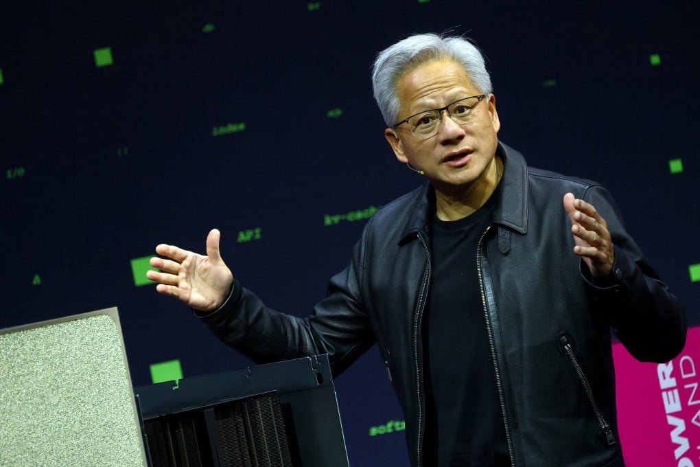 NVIDIA CEO Jensen Huang speaks at a press conference in Berlin on November 4, 2025. Photo: Reuters