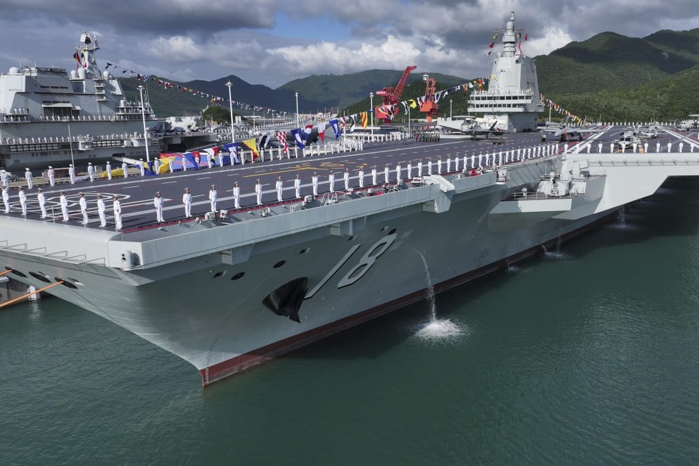 The Fujian aircraft carrier is the world’s largest conventionally powered warship and makes China the second country to have a carrier with electromagnetic catapults. Photo: Xinhua