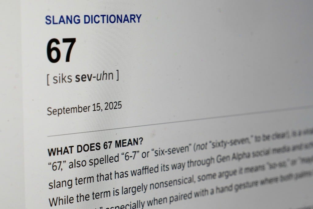 Dictionary.com’s word of the year “6-7” is a popular phrase among Gen Alpha. Photo: AP