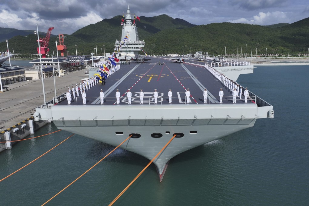 The Fujian, China’s newest aircraft carrier, will be based in Sanya, Hainan province. Photo:  Xinhua