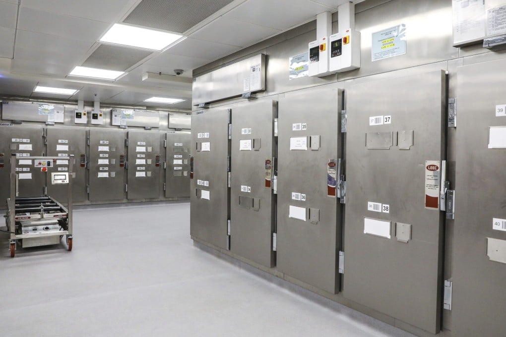The mortuary at Queen Mary Hospital in Pok Fu Lam, which can hold about 200 bodies. Photo: K. Y. Cheng