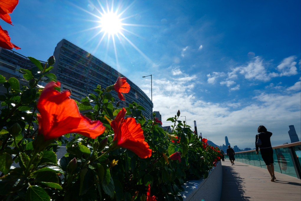 The hot and dry conditions in Hong Kong are expected to become windier and cooler by midweek as Fung-Wong approaches.  Photo: Sam Tsang