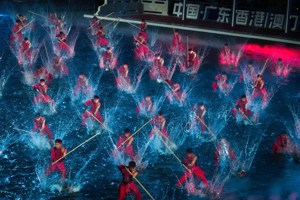 The opening ceremony of the 15th National Games held at Guangdong Olympic Stadium. Photo: Elson Li