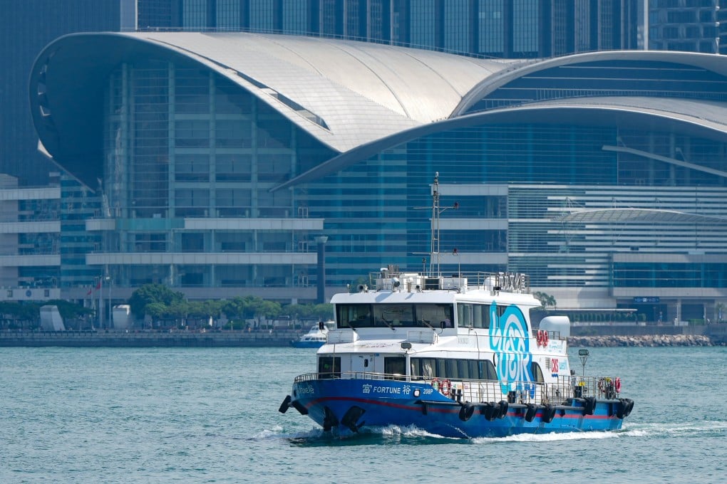 The new WestK Ferry route takes about eight minutes to shuttle between the art hub’s newly built WestK Quay and Central Pier No 9. Photo: Sam Tsang