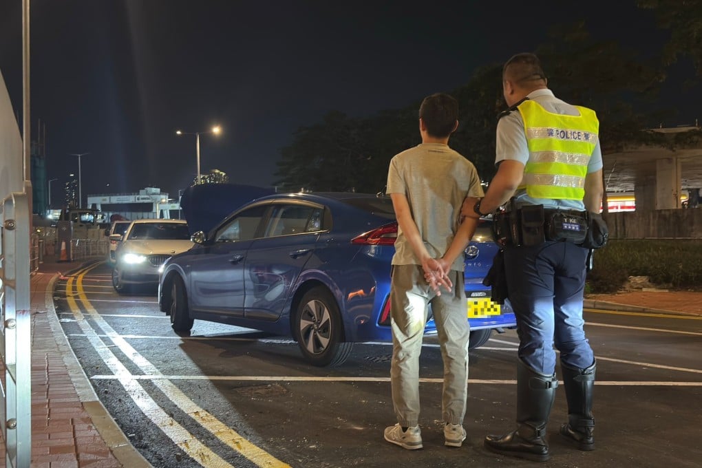 Hong Kong police have arrested four people on suspicion of dangerous driving. Photo: HKPF