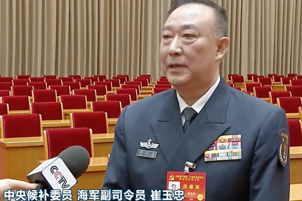 Vice-Admiral Cui Yuzhong has served in all three of China’s fleets. Photo: Handout