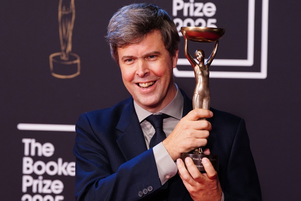 Author David Szalay after being named as the winner of the 2025 Booker Prize. Photo: PA via AP