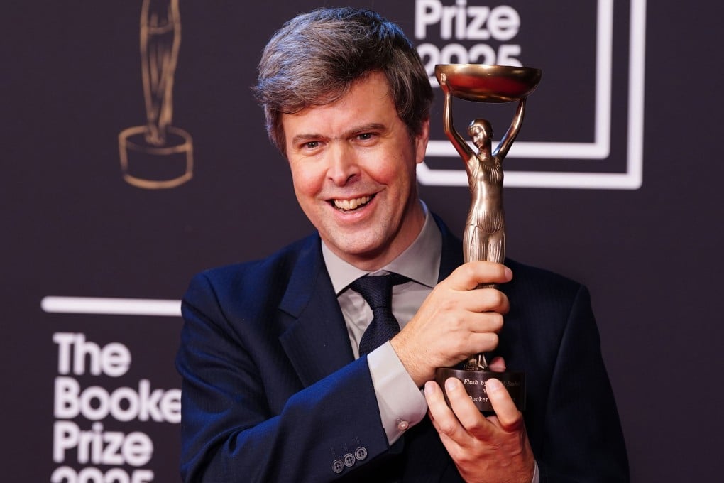Author David Szalay after being named as the winner of the 2025 Booker Prize. Photo: PA via AP