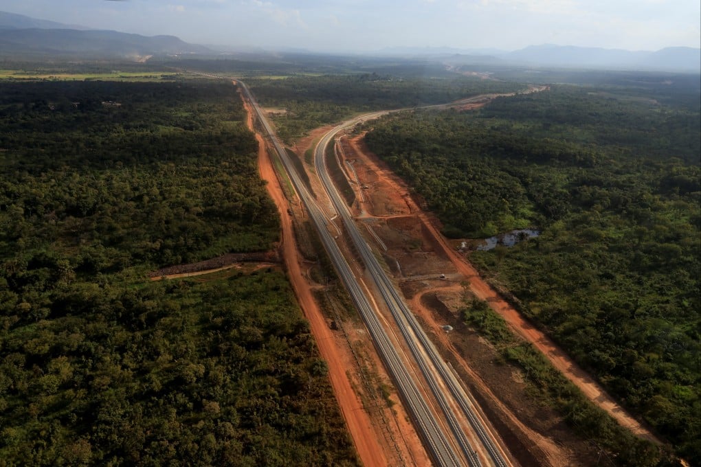 Railway and port infrastructure for the vast Simandou iron ore project in Guinea is nearing completion. Photo: Reuters