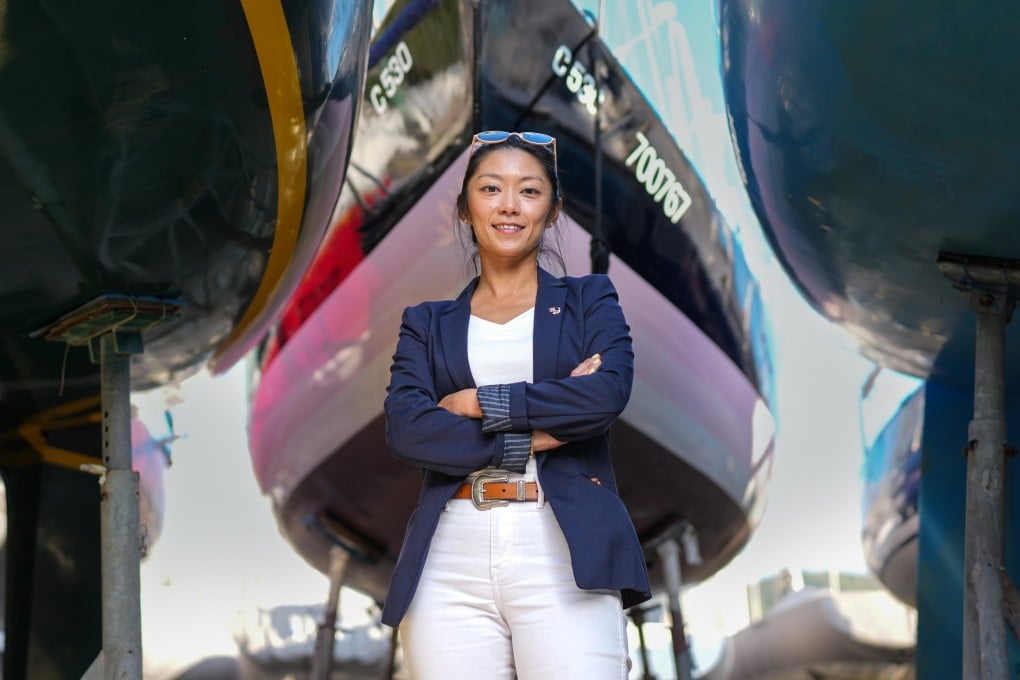 Hodgkin’s lymphoma survivor Katy Tong at the Royal Hong Kong Yacht Club, where she shares her love of sailing with others battling cancer. Photo: Karma Lo