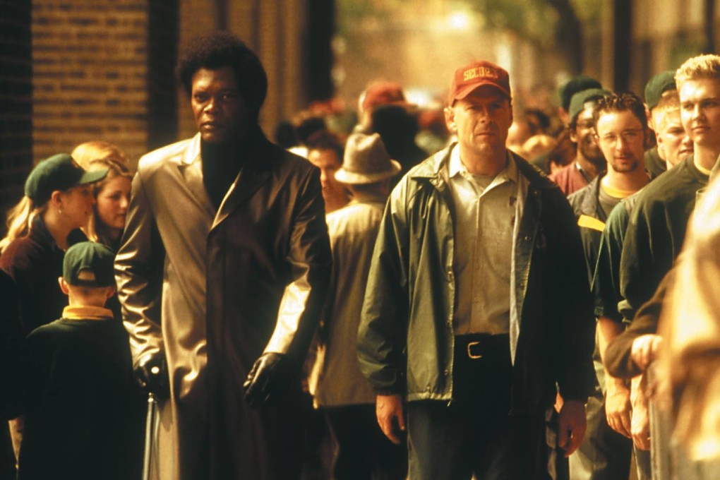 Samuel L. Jackson (left) and Bruce Willis in a still from Unbreakable (2000). Photo: Walt Disney Pictures