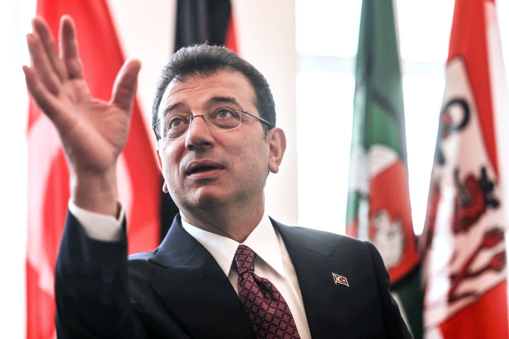 Istanbul Mayor Ekrem Imamoglu speaks during a reception in Duesseldorf, Germany, in June 2024. Photo: dpa