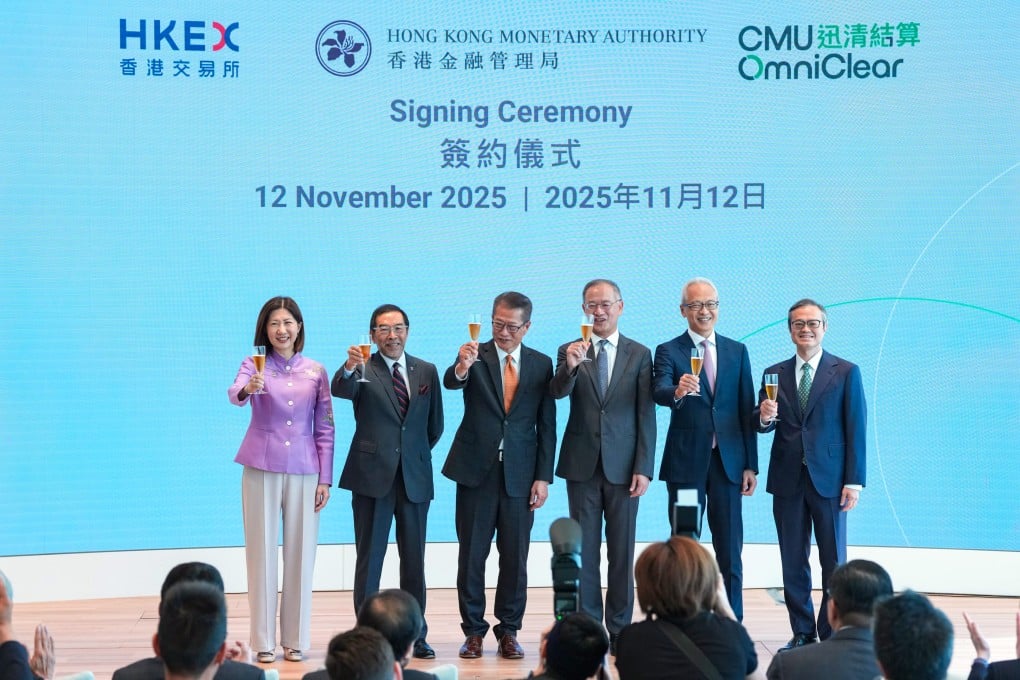 The HKEX will invest up to HK$455 million to acquire a 20 per cent stake in the HKMA’s CMU OmniClear Holdings. Photo: Karma Lo
