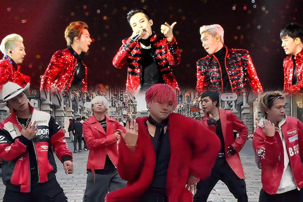 Five brothers in rural China have gained two million followers in a month by imitating the South Korean boy band BigBang. Photo: SCMP composite/X.com@YG JAPAN OFFICIAL/RedNote
