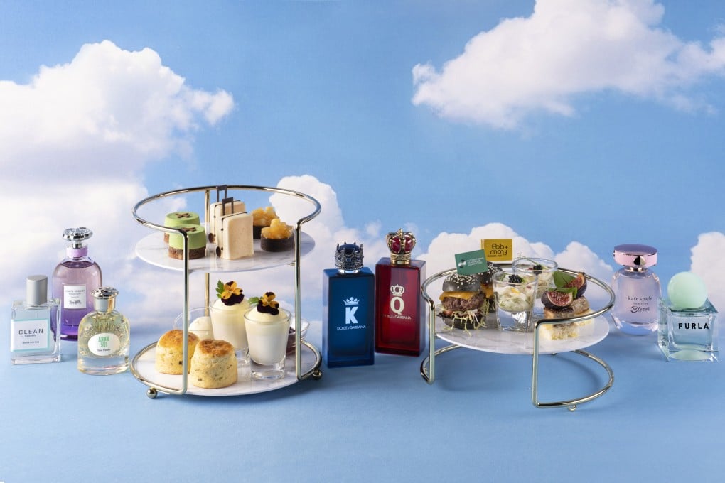 The Ebb & Flow x International Fragrance Association Scents & Savours Afternoon Tea, one of five new afternoon teas in Hong Kong. Photo: The Park Lane