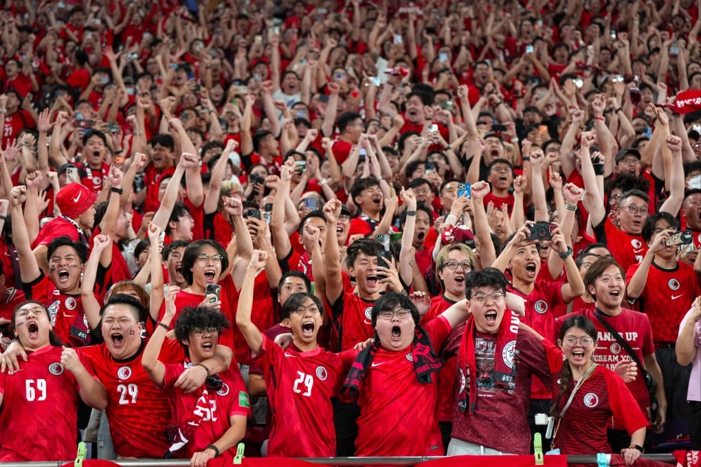 Home fans cheer for the Hong Kong team at the AFC Asian Cup qualifier against Bangladesh in October. Photo: Sam Tsang