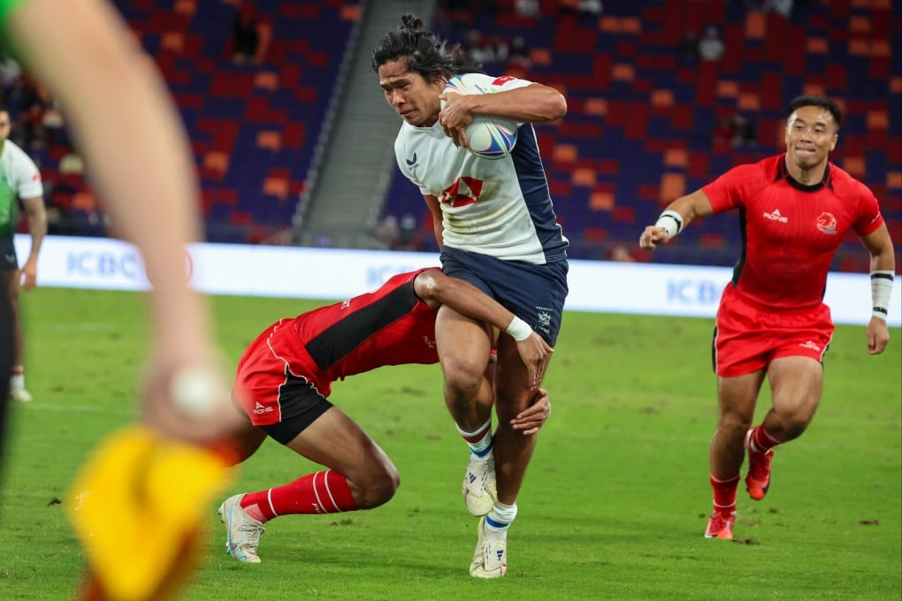 Fong Kit-fung, a standout for Hong Kong, on the charge against Inner Mongolia. Photo: Dickson Lee