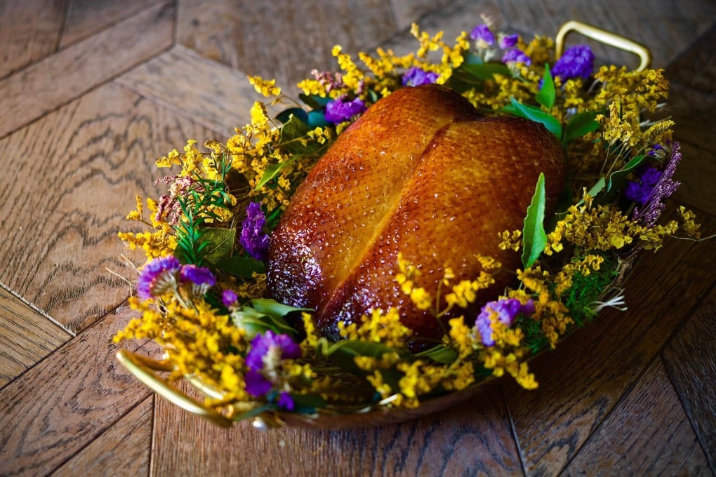The aged rice duck à l’orange at Épure is one of the Hong Kong restaurant’s standout dishes. Photo: Handout